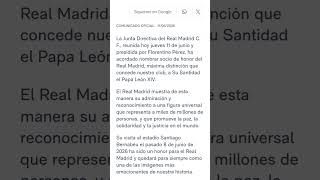 comunicado oficial del Real Madrid #realmadridcf