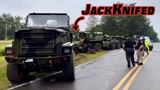 DO NOT FLAT-TOW A BIG TRUCK WITH A SMALL TRUCK