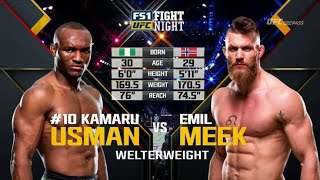 Kamaru Usman vs Emil Meek (HD)