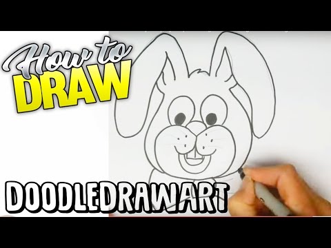 Drawing: How To Draw Easter Bunny- Step by Step...