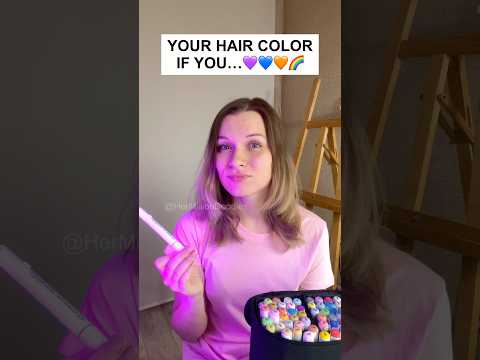 Your Hair Color if You… 🎨✨ #art #drawing #aesthetic