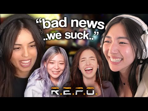 The Greatest R.E.P.O Squad Imaginable! (ft. Valkyrae, Pokimane, Miyoung, Tina and Abe)