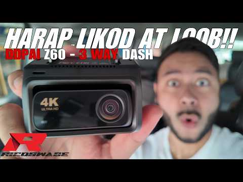 Harap,Likod at Loob! DDPAI Z60 3 WAY CHANNEL Dashcam!!| Philippines