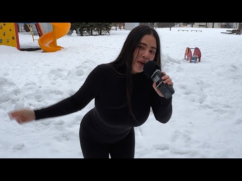 ASMR making mouth sounds with Snow for you ❄️❤️