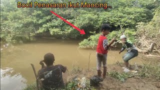 Gak Ada obat,, Aksi Boncil ikut Mancing ,, penasaran sering dapat banyak ikan Katanya