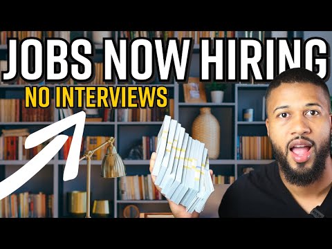 Start Immediately! No Resume No Interview Work From Home Jobs 2025  Work When You Want