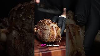 Perfect Lamb Roast Dinner Cooked on Wood Fired Oven! #shorts