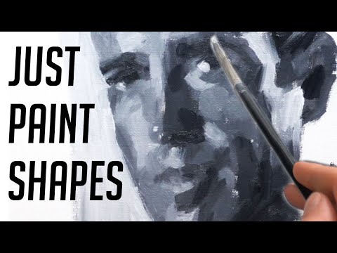 Stop painting details and start painting shapes in your portraits