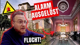 LOSTPLACE // FLUCHT aus verlassener MILLIONEN VILLA! PLÖTZLICH geht der ALARM 🚨 AN! 😱