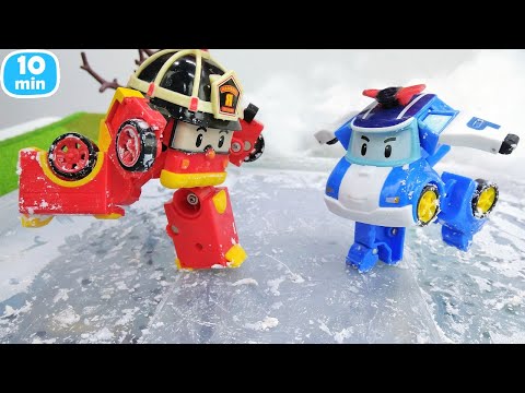 로보카 폴리와 도우미 자동차들 🚓🚒 한국어 아동용 자동차 영상 & 최고의 장난감들!