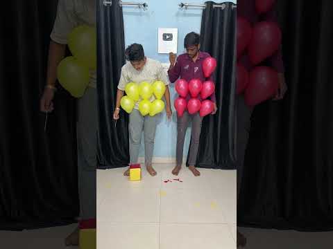 Roll Dice 🎲 With Pop Balloon Challenge #shorts
