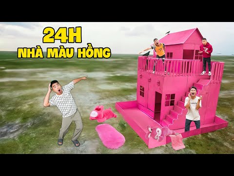 Gấu Đỏ TV - Thử Thách Người Cuối Cùng Ở Trong Căn Nhà Màu Hồng Siêu Đẹp Sẽ Giành Chiến Thắng