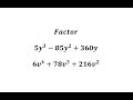 Factoring Trinomials and GCF