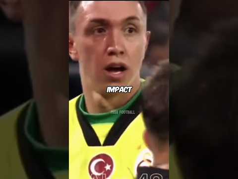 The goalkeeper saved his goal with his face