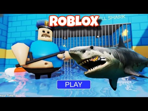 SHARK ATTACK BARRY'S PRISON RUN!(OBBY)#roblox #scarryobby