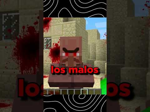 Los ALDEANOS son los MALOS 😨 #minecraft  #viral #miedo #josativi #minecraftshorts  #shorts #youtube