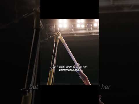 A screw appeared on the balance beam, and the gymnast was in big trouble #music