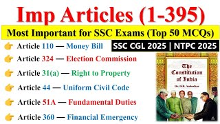 Important articles of Indian Constitution |Articles of Indian Constitution | महत्वपूर्ण अनुच्छेद 