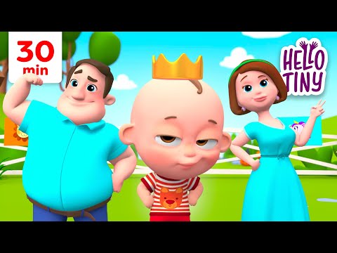 Lion and the Unicorn 🤼‍♀️👑 Fighting for the crown | Kids Songs and Nursery Rhymes | Hello Tiny