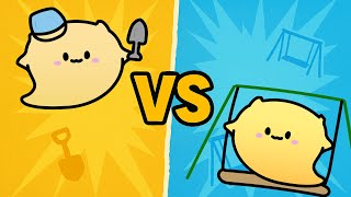 ブランコと砂場のラップバトル【アニメ】【リズム】