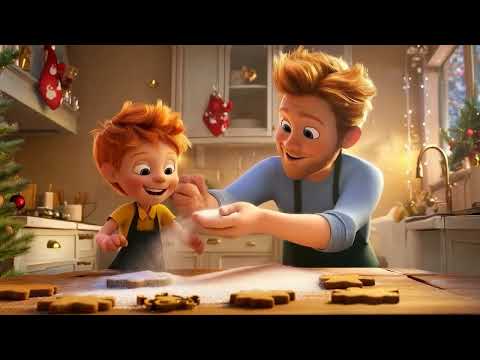 🎄 Leo hornea galletas de jengibre con Mamá y Papá | Canción infantil de Navidad