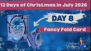 🎄 Christmas in July Day 8 ✨What did I use to add sparkle?✨fun fold card ✨