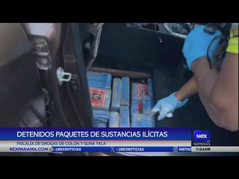 Detenidos por portar paquetes de sustancias ilícitas en Colón