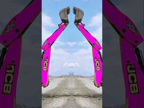 Crazy Colour PINK JCB VIDEO 💯😎 #jcb #jcb3dx #bulldozer #backhoe #excavator #jcbtoys #tractor #cat