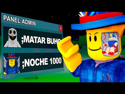 Usé el PANEL del DUEÑO para SOBREVIVIR 1000 NOCHES en 99 NOCHES en el BOSQUE...