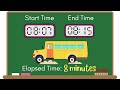 Elapsed Time Problems on a Number Line