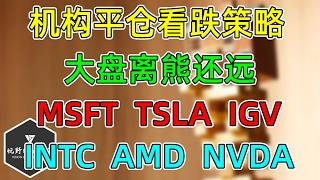 美股 JPM平仓看跌仓位！3月底到4月季节回报！金融极端低配！INTC、AMD、NVDA、MSFT、TSLA、IGV！