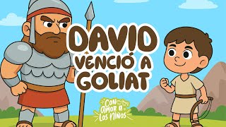 David Venció a Goliat 🗡️ 🤴🏼| Canción Cristiana Infantil Animada🙏🏼🌟 | Con Amor a los Niños