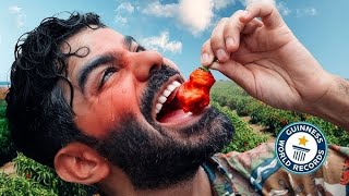 I Tried the World’s Hottest Peppers 🌶️🔥 (Carolina Reaper & Pepper X)