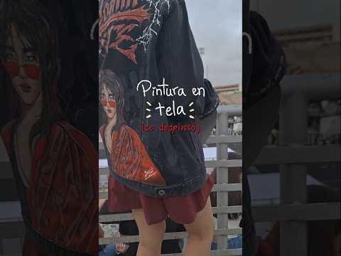 Mi pintura en tela se despintó... 😭💔 (pero sobrevivió) #dibujos #pinturatextil #straykids #hyunjin