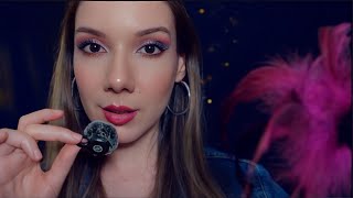 ASMR Para Adormecer Suavemente 🌧️ Toques Na Tela, Inaudível, Mouth Sounds + CHUVA  LEVE sem trovões
