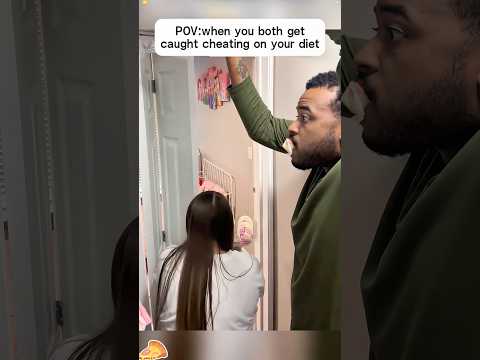 When you both get caught cheating on your diet🤣🤣👀 #funny #funnyprank #prankvideo #couple #prank