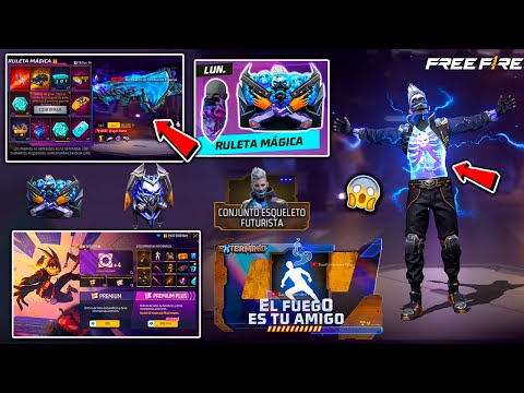 MOSTRANDO TODOS LOS PREMIOS DE LA AGENDA SEMANAL TORRE DE TOKEN AK47 EVO SKIN ESQUELETO BP T23 & MAS