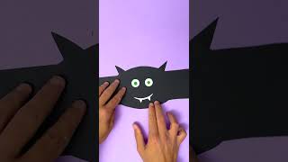 Turn Paper into a Cute Bat Crown! 🎃🦇 DIY Halloween Fun #shorts