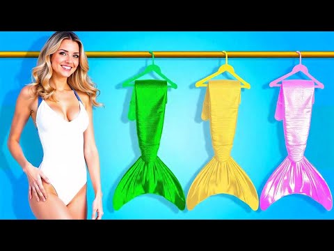 كين مندهش من مظهر حورية البحر الخاص بي! 💁‍♂️ 🧜‍♀️ من باربي إلى حورية البحر