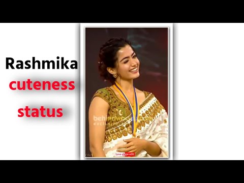 Rashmika Mandanna Cute Expressions | Rashmika Mandanna Whatsapp Status | Rashmika Mandanna #cuteness