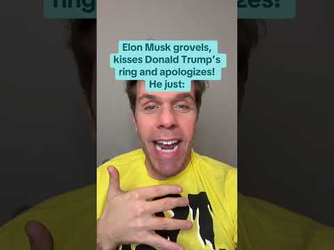 Elon Musk Grovels, Kisses Donald Trump’s Ring And Apologizes! He Just: