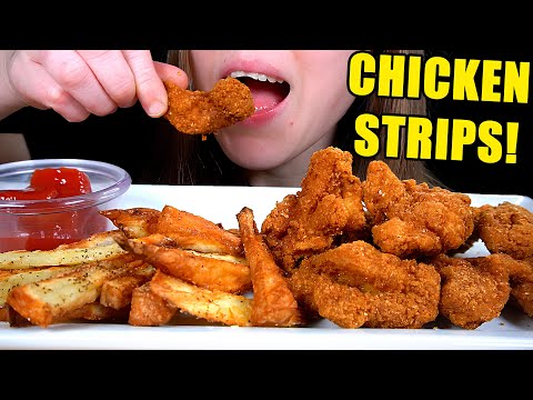 ASMR CHICKEN STRIPS MUKBANG EATING SOUNDS