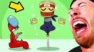 HILARIOUS Italian Brainrot VS Mini Crewmate Animations! Among Us!