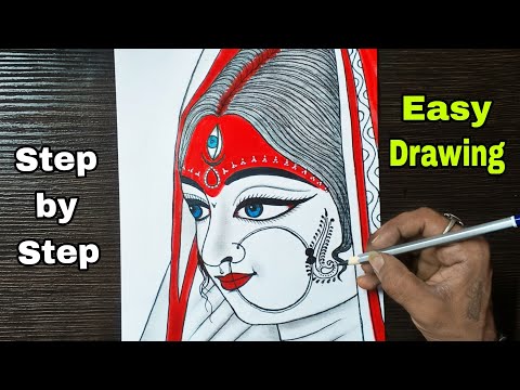 Happy Navratri | How to draw durga maa | Navratri drawing | Maa durga drawing | pencil drawing