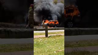 car fire in Carine yesterday 💯