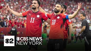 YouTube video thumbnail: NYC Cafe Rooting for Egypt as They are set to Play in World Cup Knockout Round
