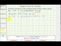 Tangent Plane and Partial Derivatives