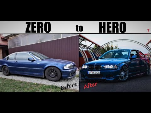 Building a BMW E46 Coupe in 10 minutes. Full Transformation!