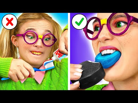 من مهووسة بالدراسة إلى شهيرة! تحول شامل باستخدام الحيل والأدوات الشهيرة من تيك توك!