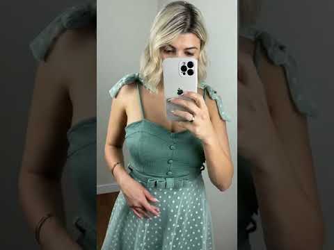 Vestido Godê Boneca Verde